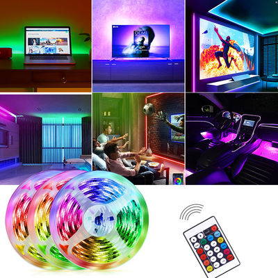 DC 24V Smart LED Strip Lights Remote Color Changing For Room Kitchen Bedroom Decoration